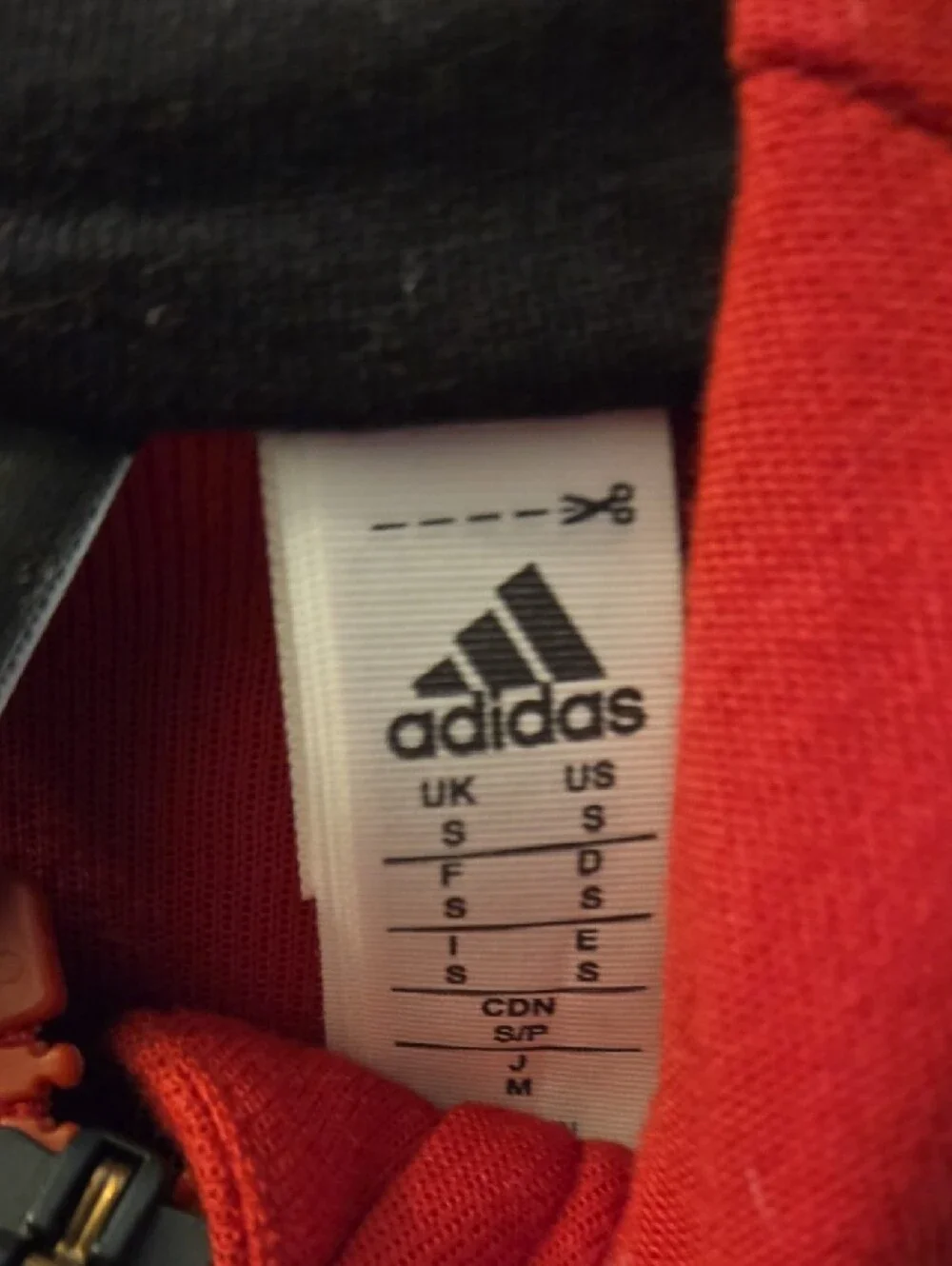 official Adidas AC Milan full-zip hoodie,